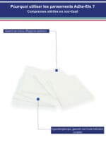Compresses stériles en non-tissé