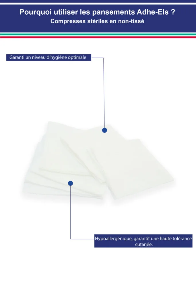 Compresses stériles en non-tissé