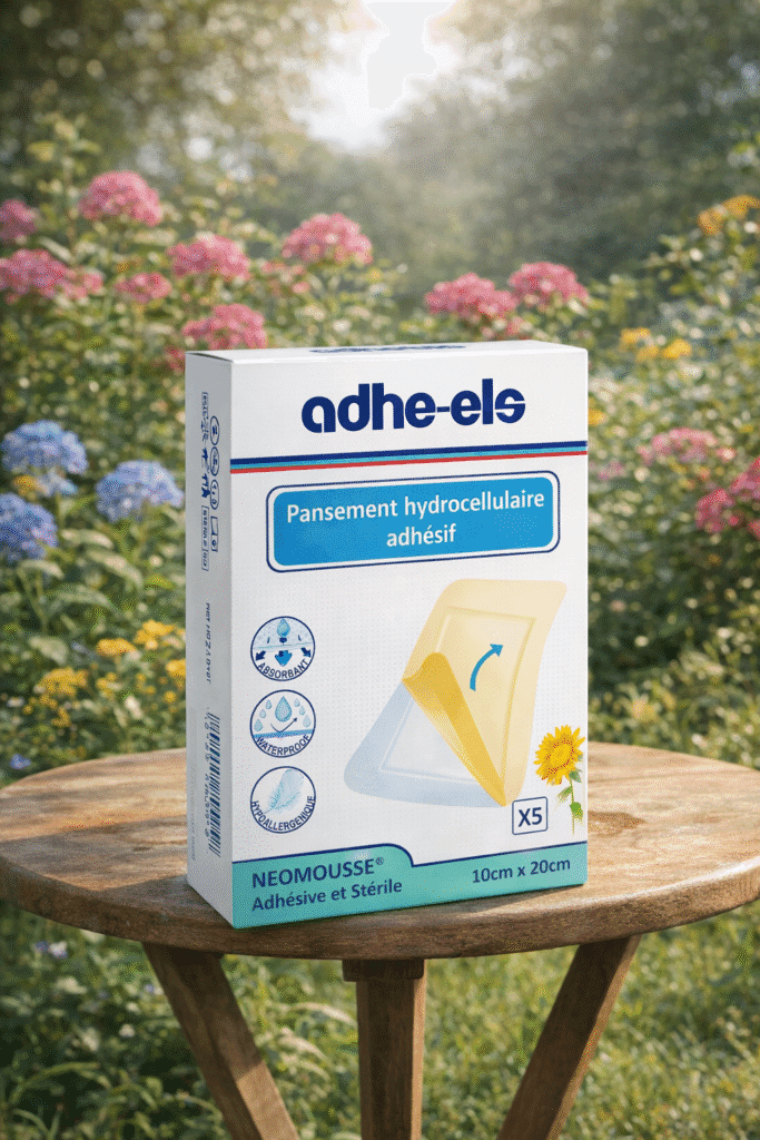 NEOMOUSSE® Adhésive et Stérile Pansement hydrocellulaire adhésif